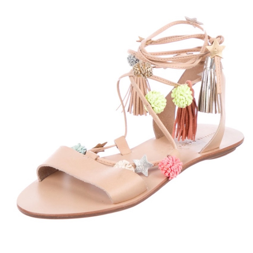 Leoffler Randall tie ankle sandal!  VGUC